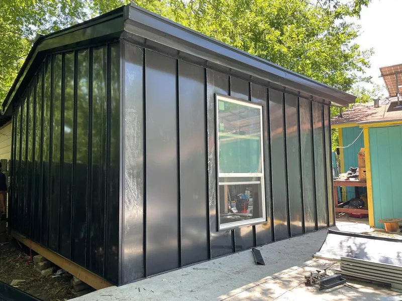 Black standing seam metal wall panels for Roof Inspection in Pataskala